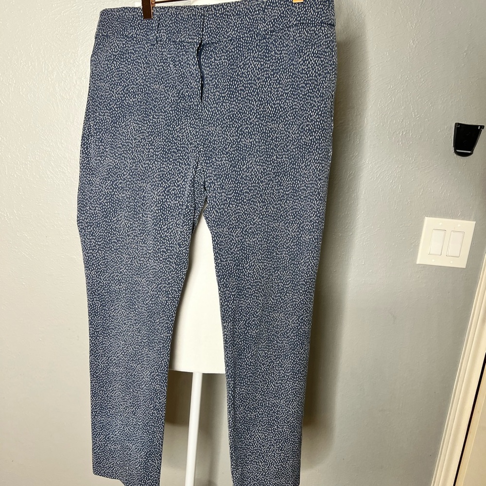 LOFT blue and white pants